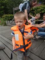 Reddingsvest voor op de boot.