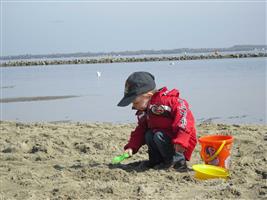 Eerste keer dat ikke speel op het strand.